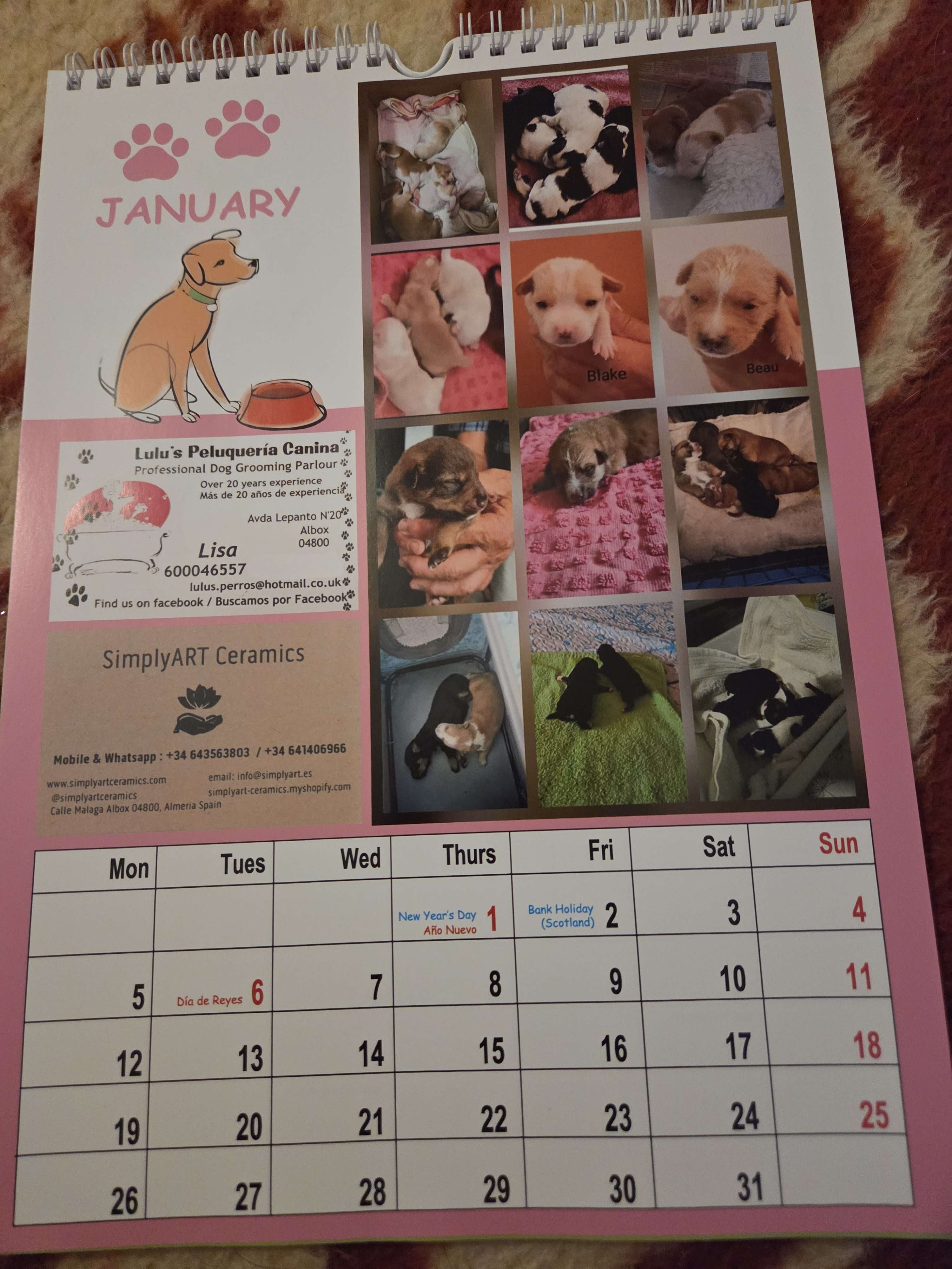 Puppy Rescue Calendar 2026 - Page 2