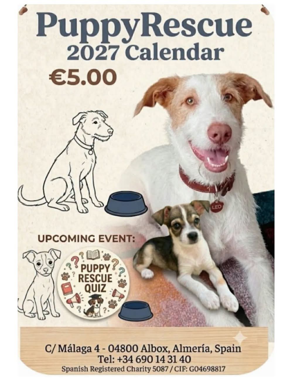 Puppy Rescue Calendar 2027