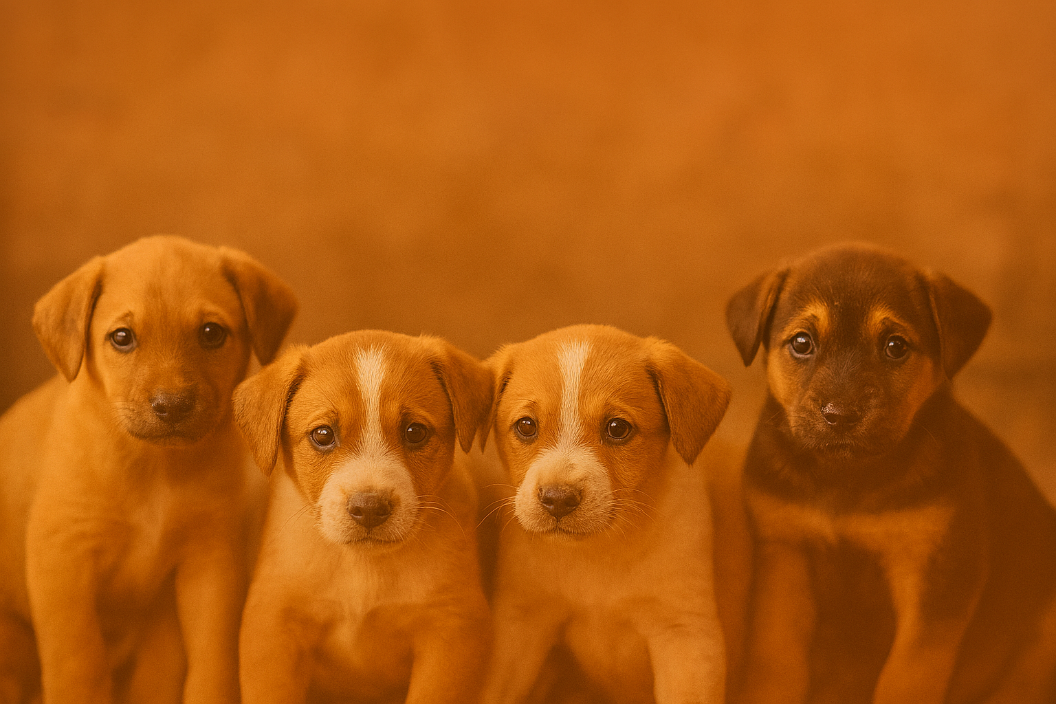 Puppy Rescue in Spain - Rescued puppies waiting for adoption in Albox, Spain